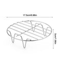 Stainless Steel Air Fryer Rack – Baking & Steamer Grid Air Fryer Rack PLUSH 7 inch