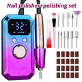 Professional Wireless Electric Nail Drill Kit – 11 Bits & 20 Bands Electric Nail Drill PLUSH VIOLET/紫罗兰