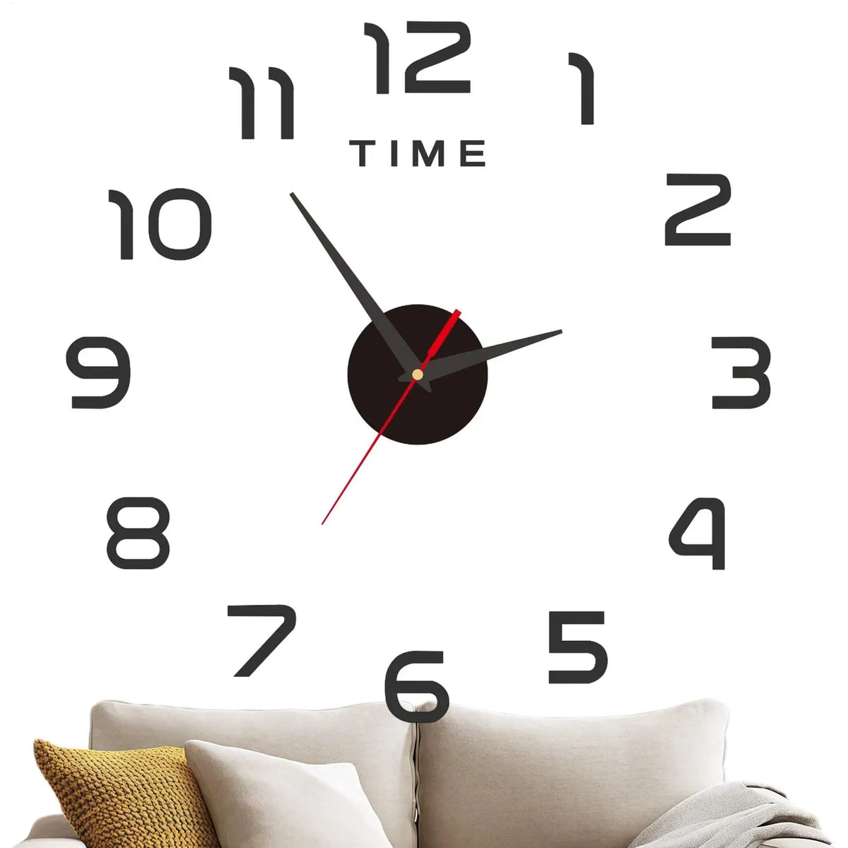 Acrylic Frameless DIY Wall Clock – Silent Modern Home Decor Decorative Wall Clock PLUSH