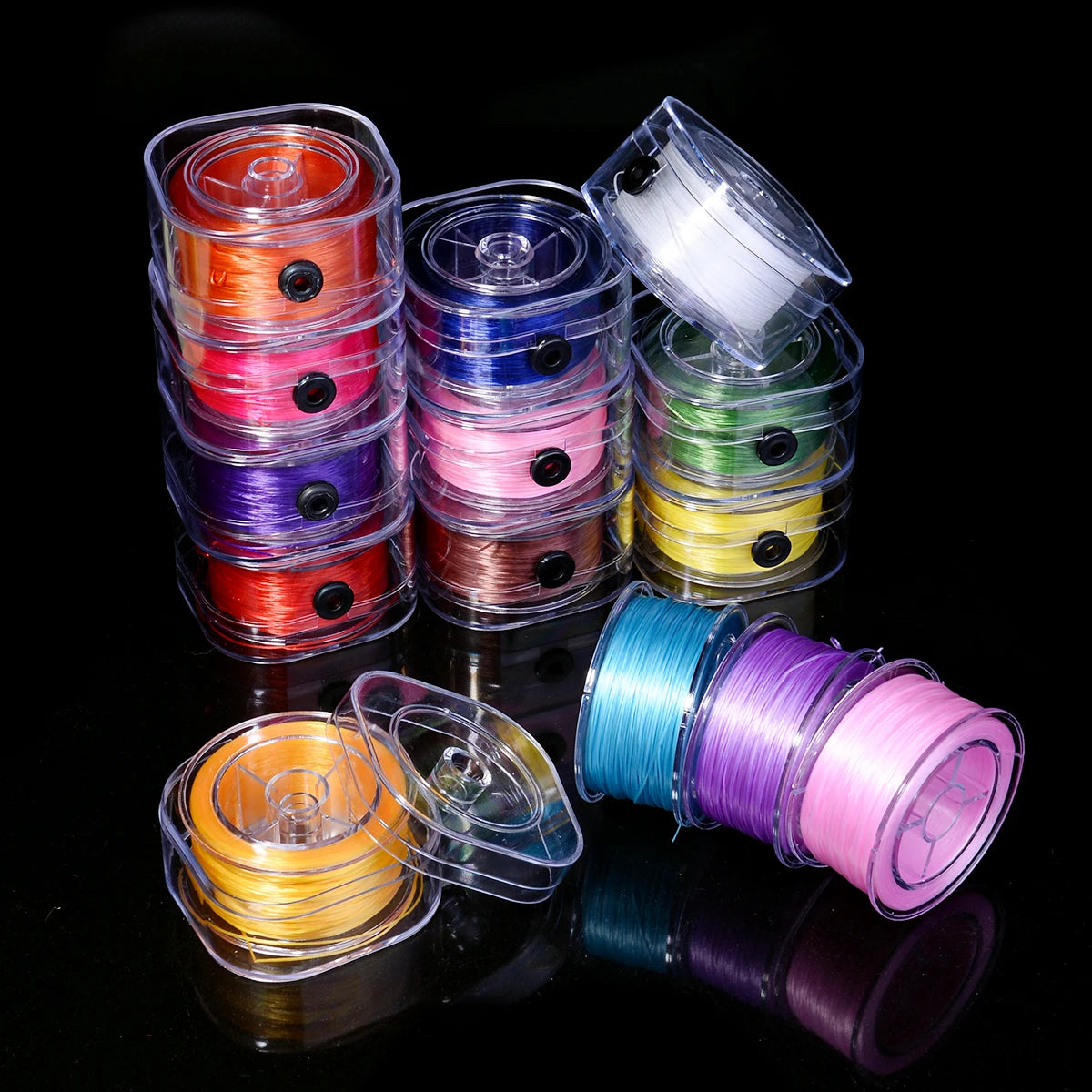 90m Flat Elastic Cord 0.8mm Stretch Thread – DIY Jewelry Making Elastic Beading Cord PLUSH