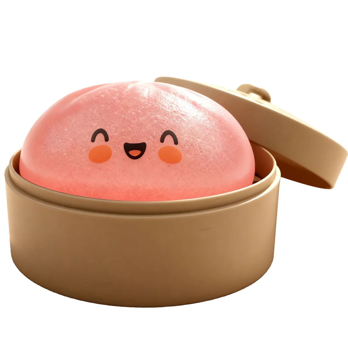 Glitter Dumplings Squishy Toy with Steamer | Slow Rise Fidget Squishy Fidget Toy PLUSH N