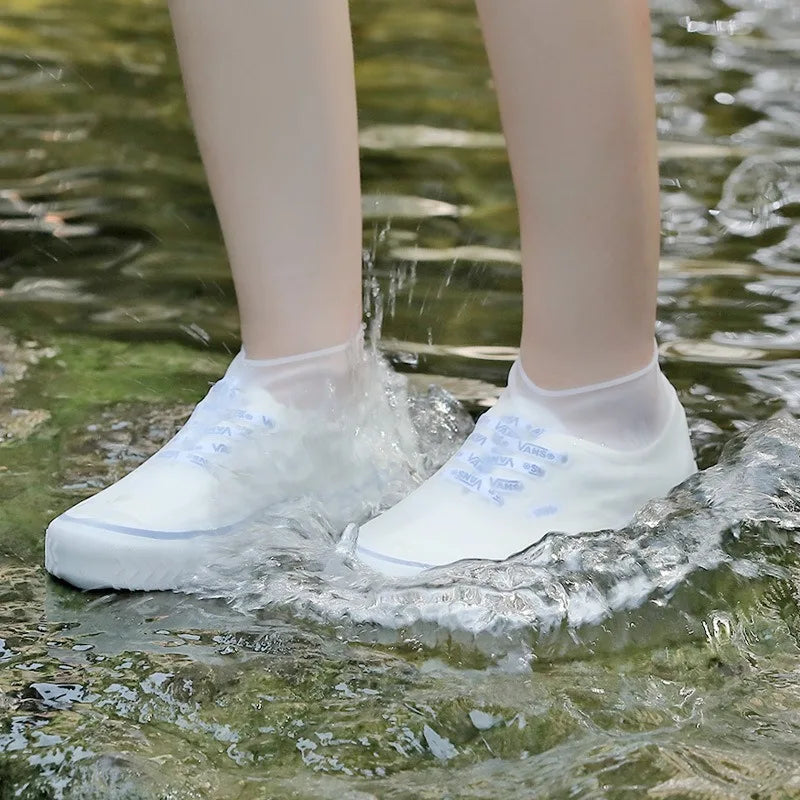 Silicone Waterproof Shoe Covers – Non-Slip Reusable Rain Overshoes Rain Shoe Covers PLUSH