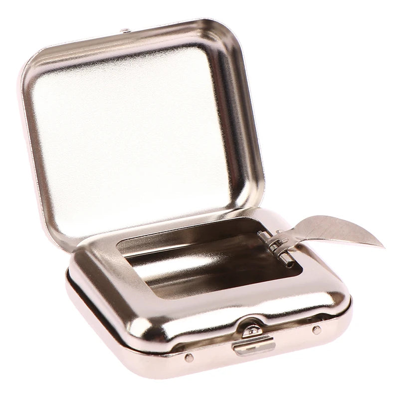 Stainless Steel Pocket Ashtray | Sealed Lid Windproof Travel Portable Pocket Ashtray PLUSH style 13