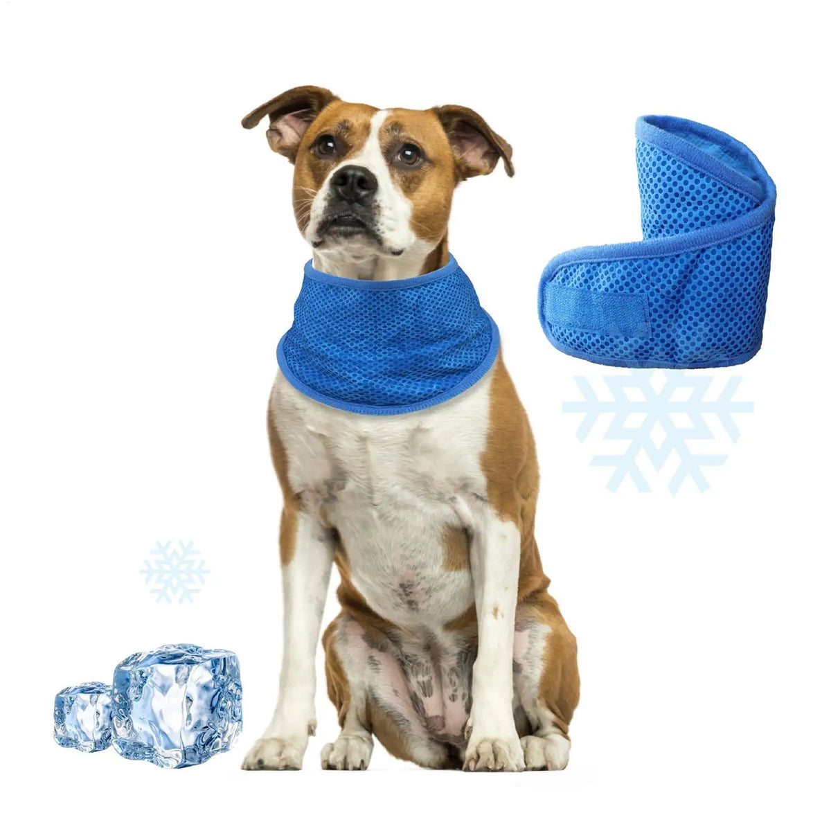 Dog Cooling Bandana – Adjustable Evaporative Neck Scarf Dog Cooling Bandana PLUSH