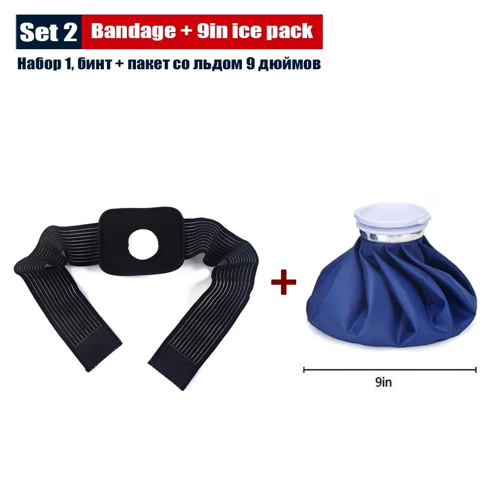 Reusable Ice Bag Bandage – Hot & Cold Compress Wrap Ice Bag Compress Wrap PLUSH Set 2-2Pcs