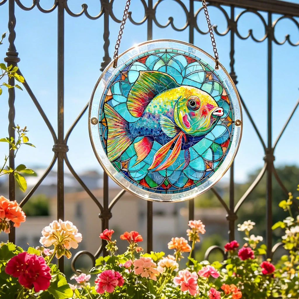 Acrylic Puzzle Suncatcher – Window Hanging Home Decor Ornament Suncatcher Ornament PLUSH