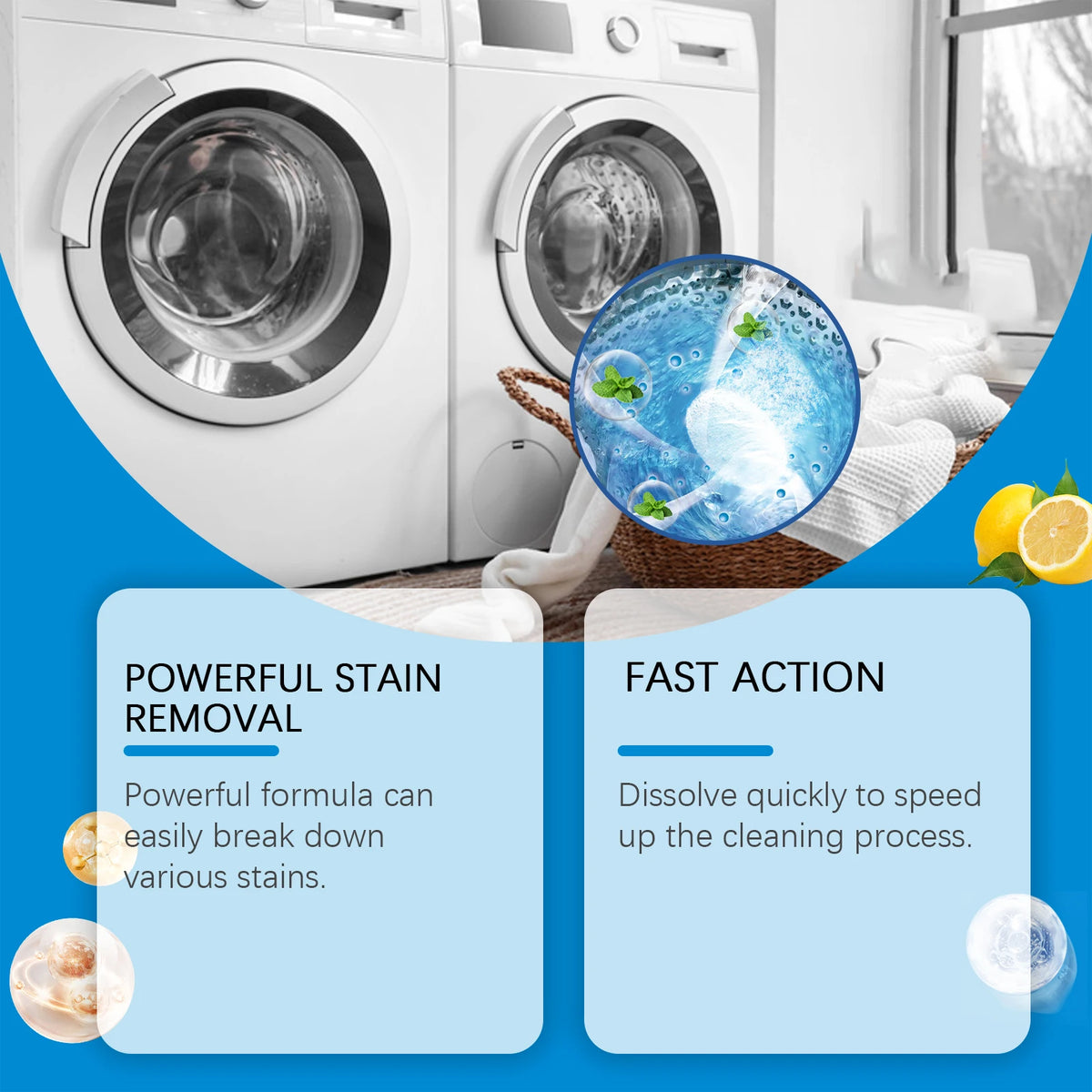 12pcs Washing Machine Cleaning Effervescent Tablets | Jue-Fish Washer Cleaning Tablets PLUSH