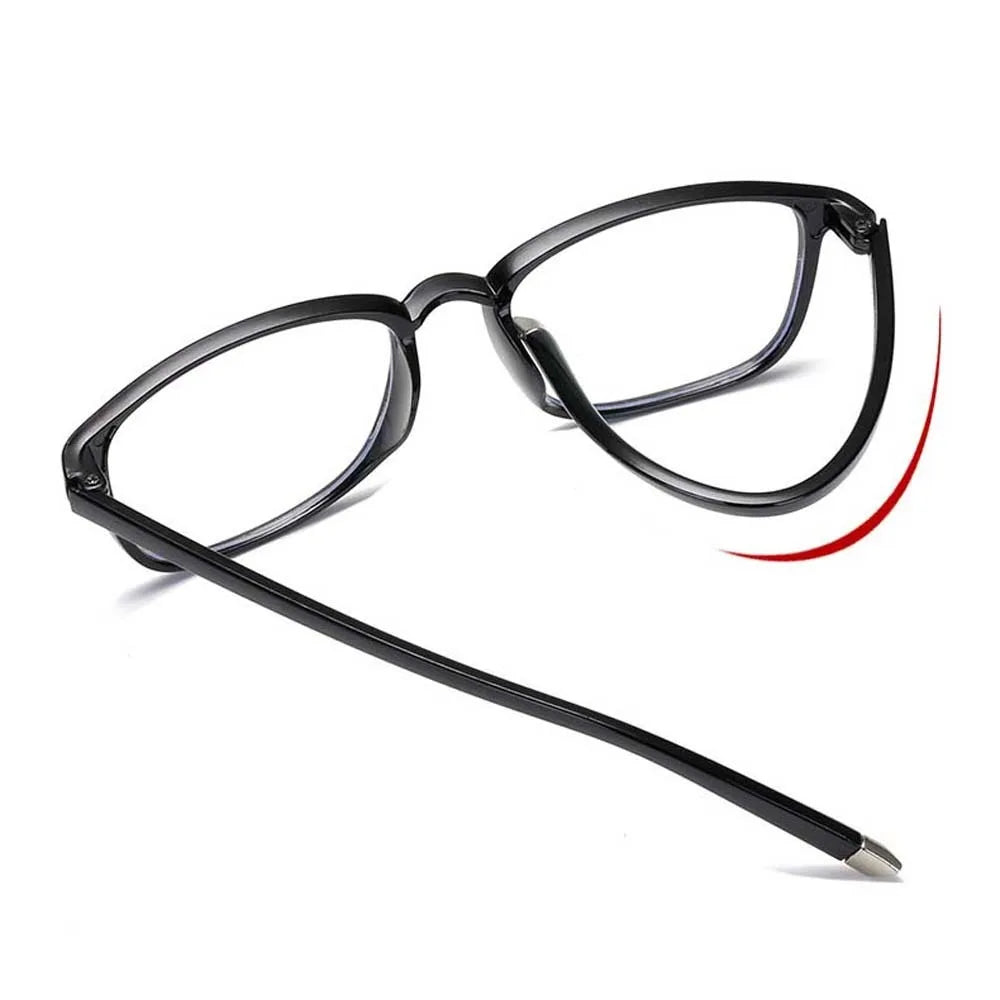 Square Myopia Glasses -1.0 to -6.0 | Black Purple Grey Frames Myopia Eyeglasses PLUSH
