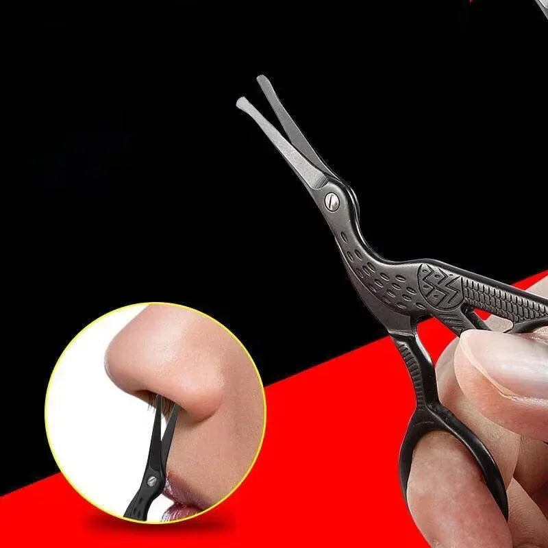 Round Tip Grooming Scissors – Nose, Eyebrow & Beard Trimmer Grooming Scissors PLUSH