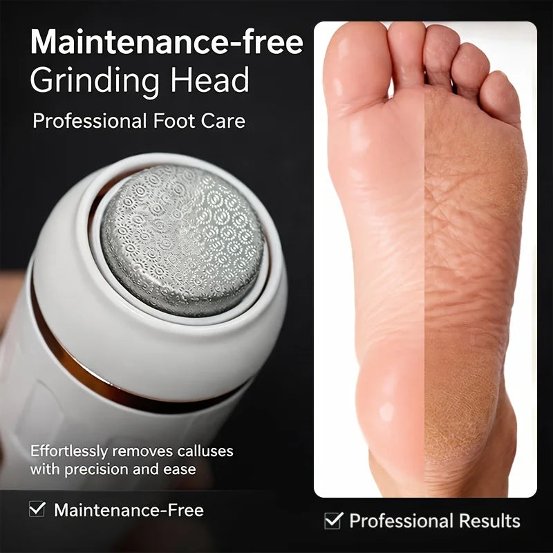 Electric Foot File & Callus Remover – USB Rechargeable Pedicure Electric Callus Remover PLUSH