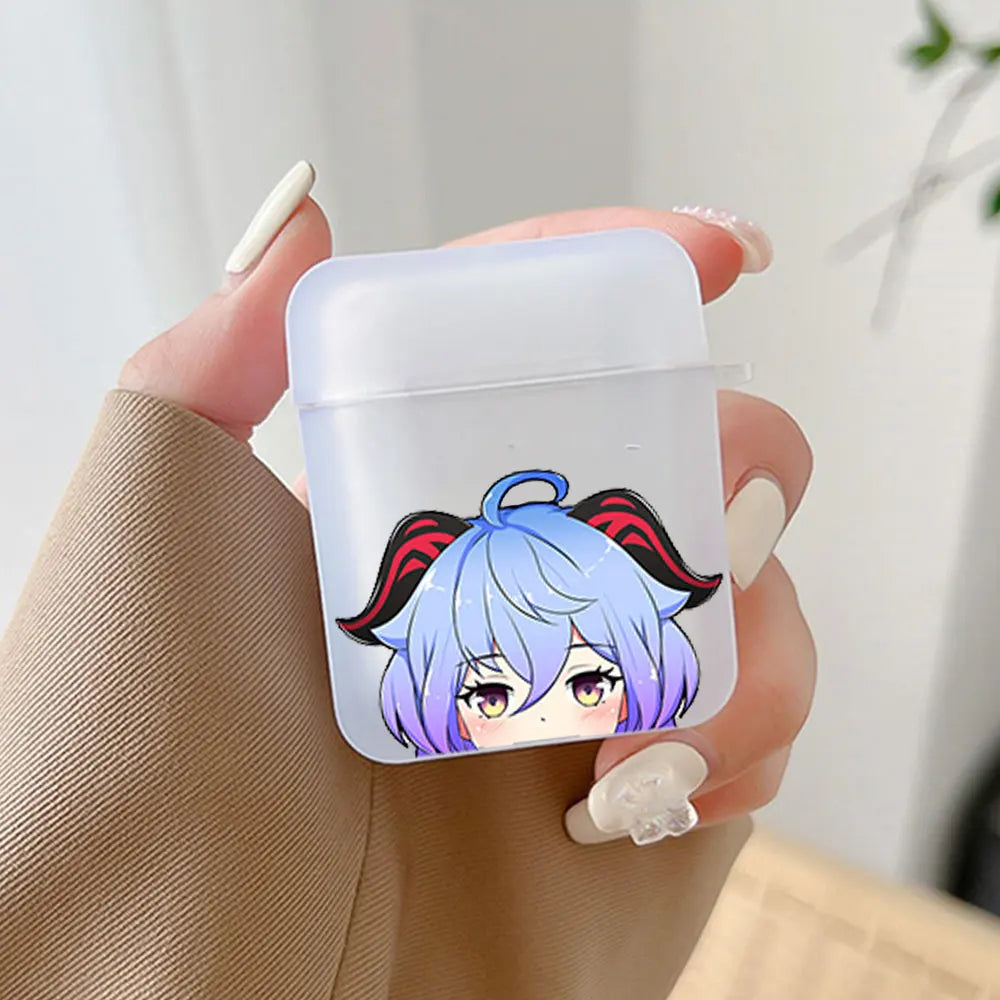 Genshin Impact AirPods Case Soft Cover – AirPods 1 2 3 4 Pro Earphone Case Cover PLUSH -12 for Airpods 1st 2nd