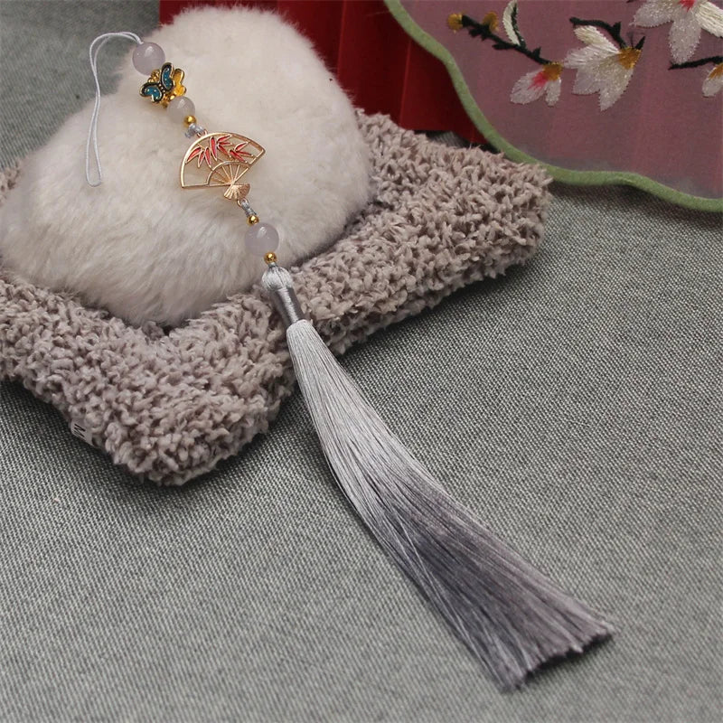 Hanfu Tassel Decoration – Antique Fan Cheongsam Trim | 30cm