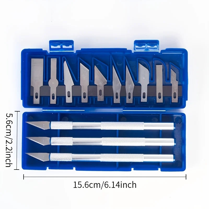 13-Piece Precision Carving Knife Set | DIY Art & Engraving Tool Craft Carving Knife Set PLUSH