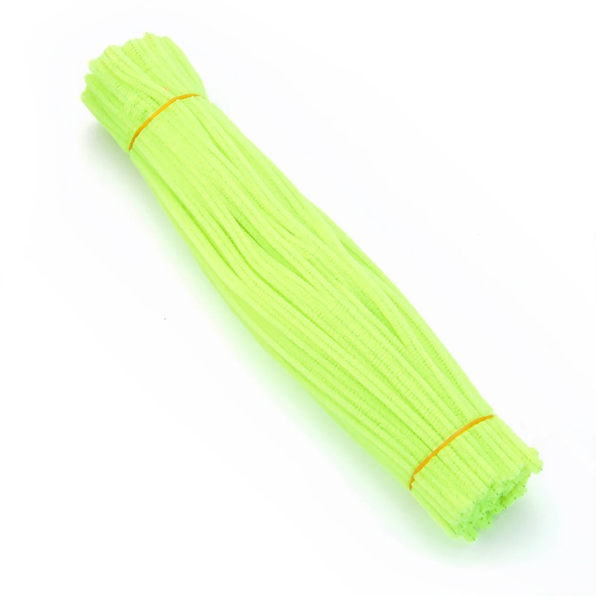 100pcs Chenille Pipe Cleaners – DIY Crafts & Jewelry Making Craft Wire Supplies PLUSH fluorescent green 30cm