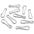 50pcs Stainless Steel Spring Snap Hook Clips – DIY Jewelry Jewelry Clasps & Findings PLUSH 28x9mm