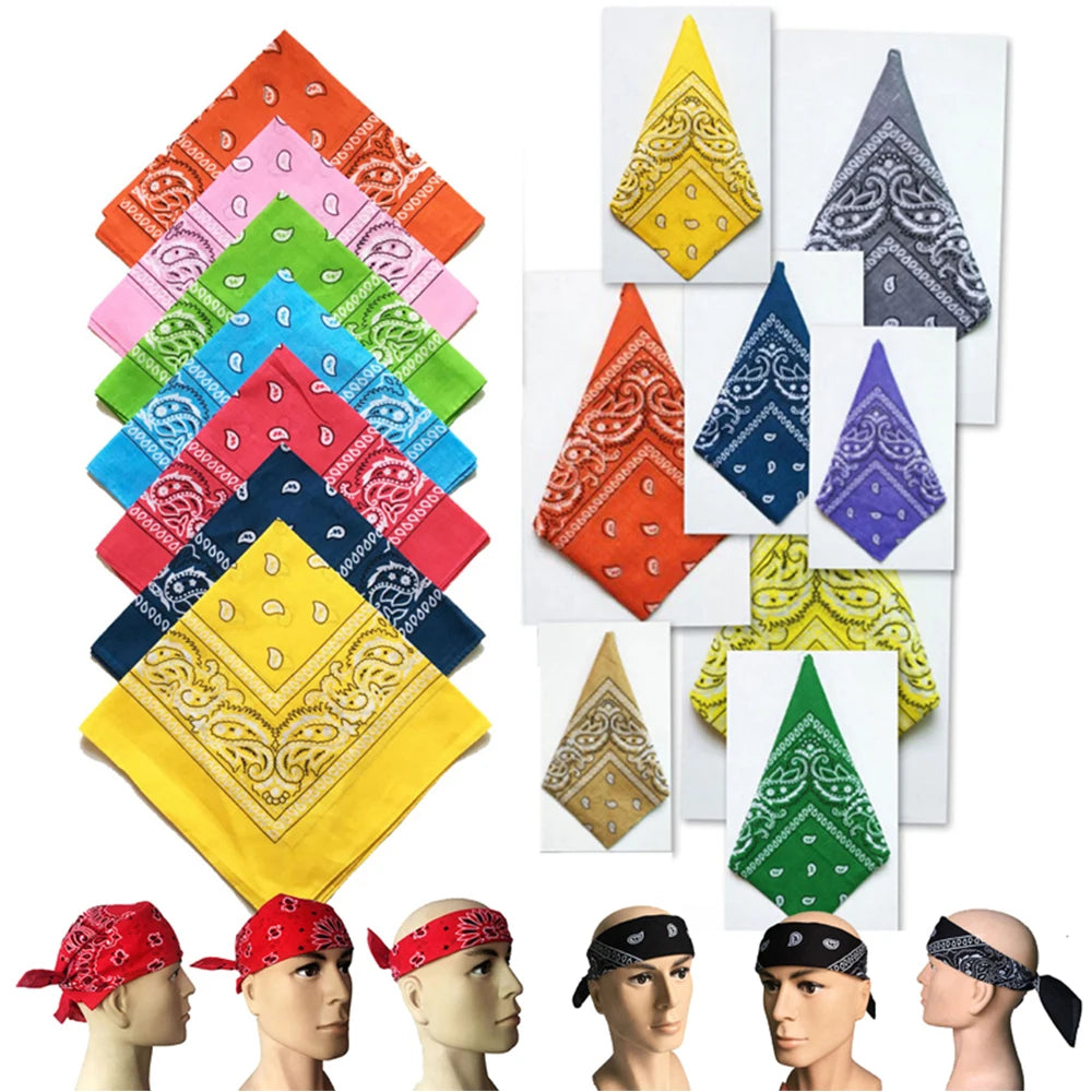 Paisley Cotton Bandana – Headwrap, Wristband & Neck Scarf Bandana & Headwrap PLUSH