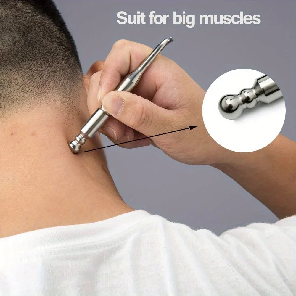 Stainless Steel Acupressure Massage Pen | Reflexology Tool Acupressure Massage Pen PLUSH
