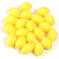 30pcs Lemon Acrylic Fruit Spacer Beads for DIY Jewelry Making Acrylic Spacer Beads PLUSH yellow