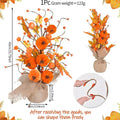 Fall Artificial Pumpkin Tree Autumn Tabletop Centerpiece Decor Artificial Fall Decor PLUSH 1PC