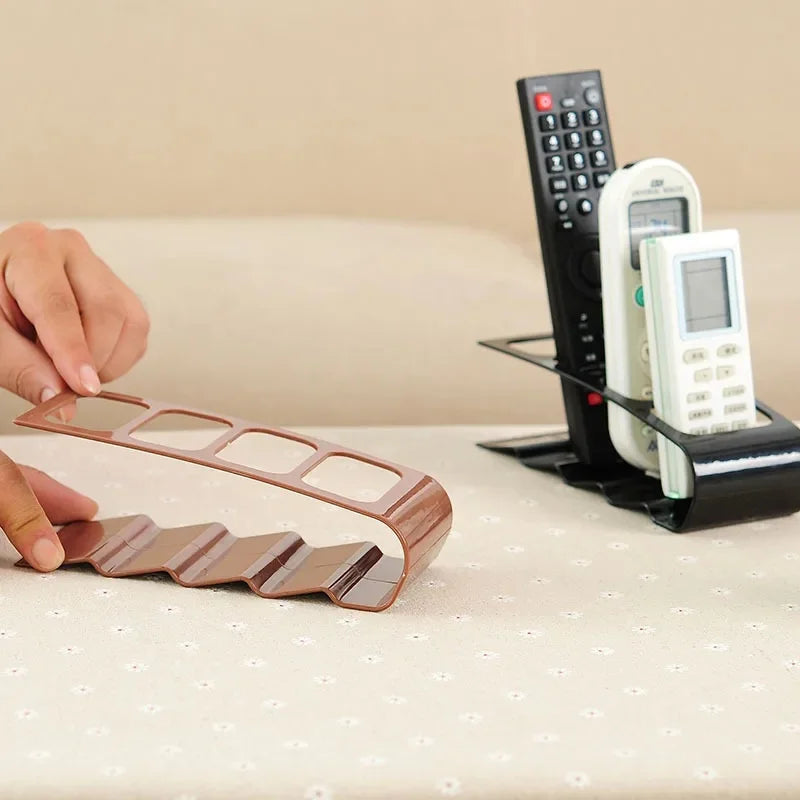 4-Compartment Desktop Organizer – Remote & Desk Storage Rack Desktop Organizer PLUSH