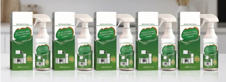 300ml Enzyme Kitchen Appliance Cleaner – Grease & Gloss Spray Kitchen Appliance Cleaner PLUSH 3PCS