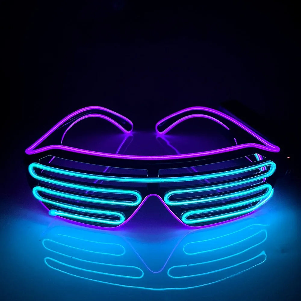LED Glowing Glasses – Colorful Light-Up Party Glasses LED Party Glasses PLUSH Style 9