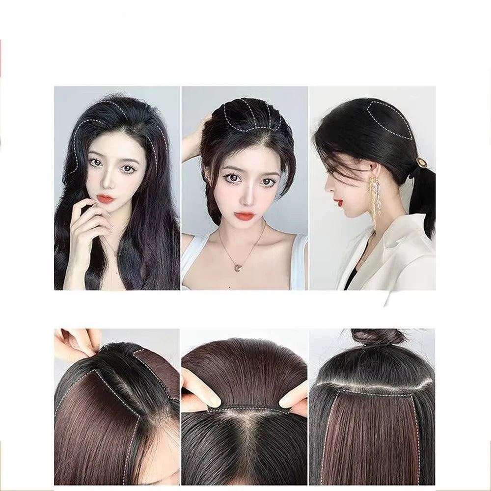 Fluffy Invisible Seamless Clip-In Hair Pad – Women's Topper Clip-In Hair Topper PLUSH