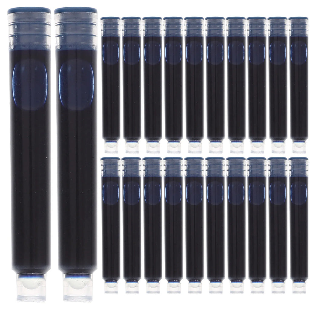 100pcs Erasable Fountain Pen Ink Refills – Fade Resistant Blue-Black Pen Ink Refills PLUSH