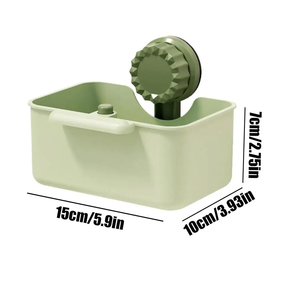 Sink Drain Strainer Basket with Suction Cup | Kitchen Filter Sink Strainer Basket PLUSH Green