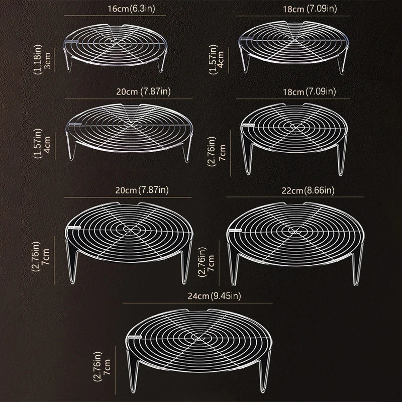 Stainless Steel Steamer Rack – Multifunction Pot Steaming Tray Steamer Rack PLUSH