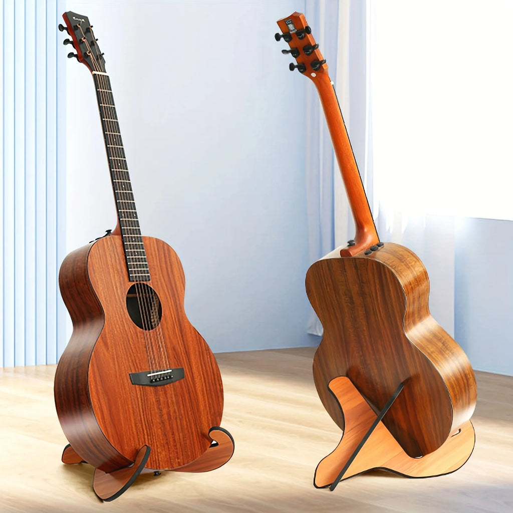 Wooden X-Type Guitar Stand – Padded Universal Holder Guitar Stand PLUSH