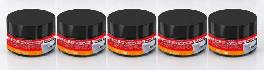 Glass Repair & Polish Paste – Car, Mirror & Window Surfaces Glass Polish Paste PLUSH 5pcs
