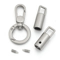 Zinc Alloy Spring Ring Snap Hook – DIY Lanyard Keychain Connector Jewelry Finding PLUSH silver
