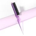 Professional Back Comb Fine Line Hair Brush – Styling Tool Hair Styling Comb PLUSH PURPLE
