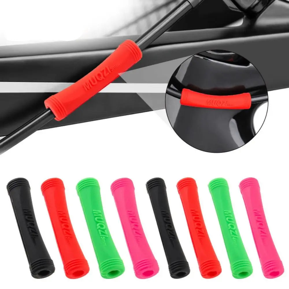 10pcs Silicone Bike Cable Protectors – Wrap Guard Tubes Bike Cable Protector PLUSH