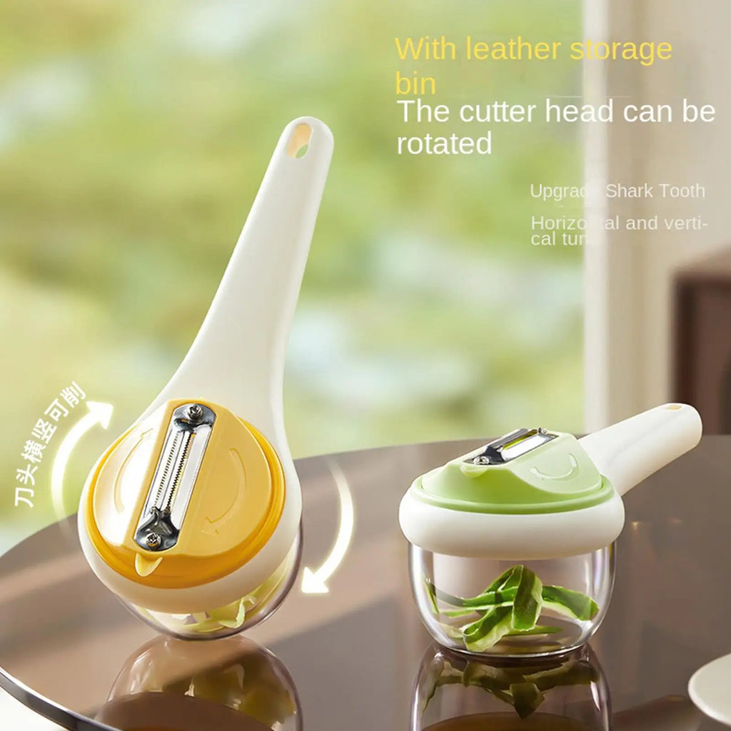 Vegetable Peeler with Container – Stainless Steel Kitchen Tool Vegetable Peeler PLUSH