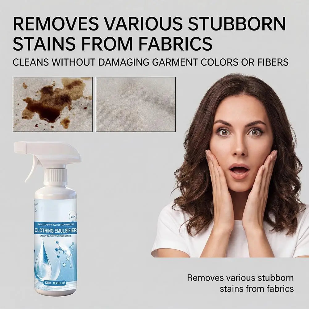 Fabric Stain Remover Spray – Clothing Emulsifier 300ml Laundry Stain Remover PLUSH