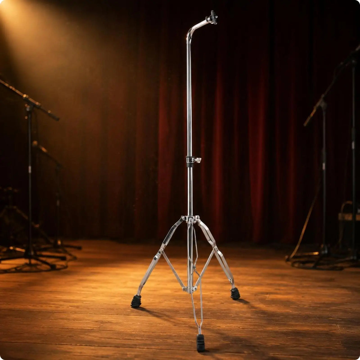 Metal Floor Tripod Stand for Wind Chimes & Hanging Instruments Instrument Tripod Stand PLUSH Silver
