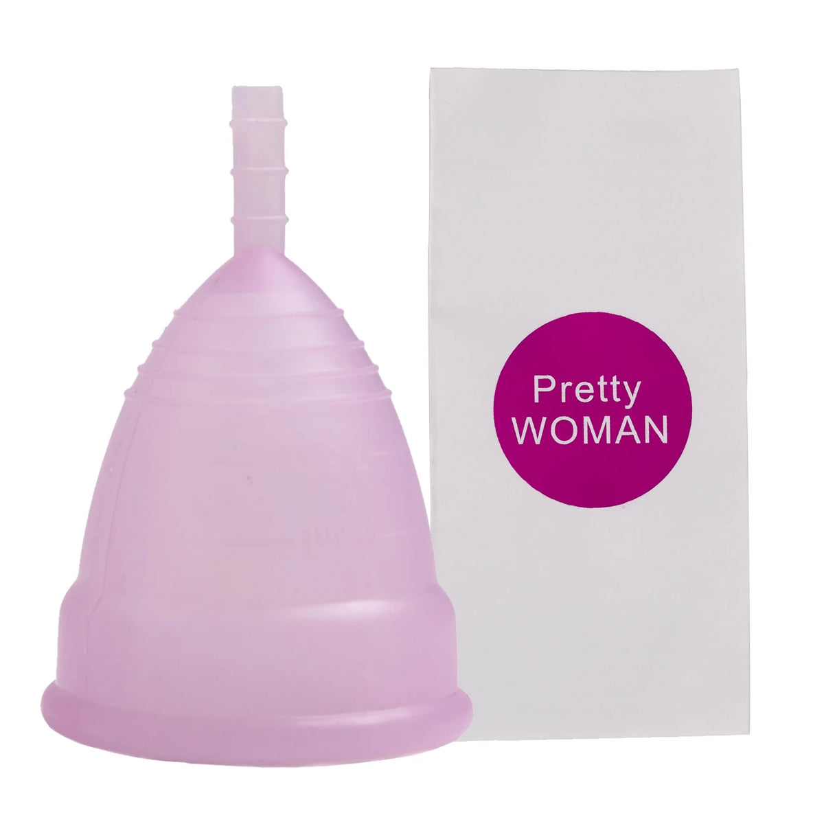 XceeFit Medical Grade Silicone Menstrual Cup S & L Menstrual Cup PLUSH 1Pc-Naked-Purple L Size China Mainland