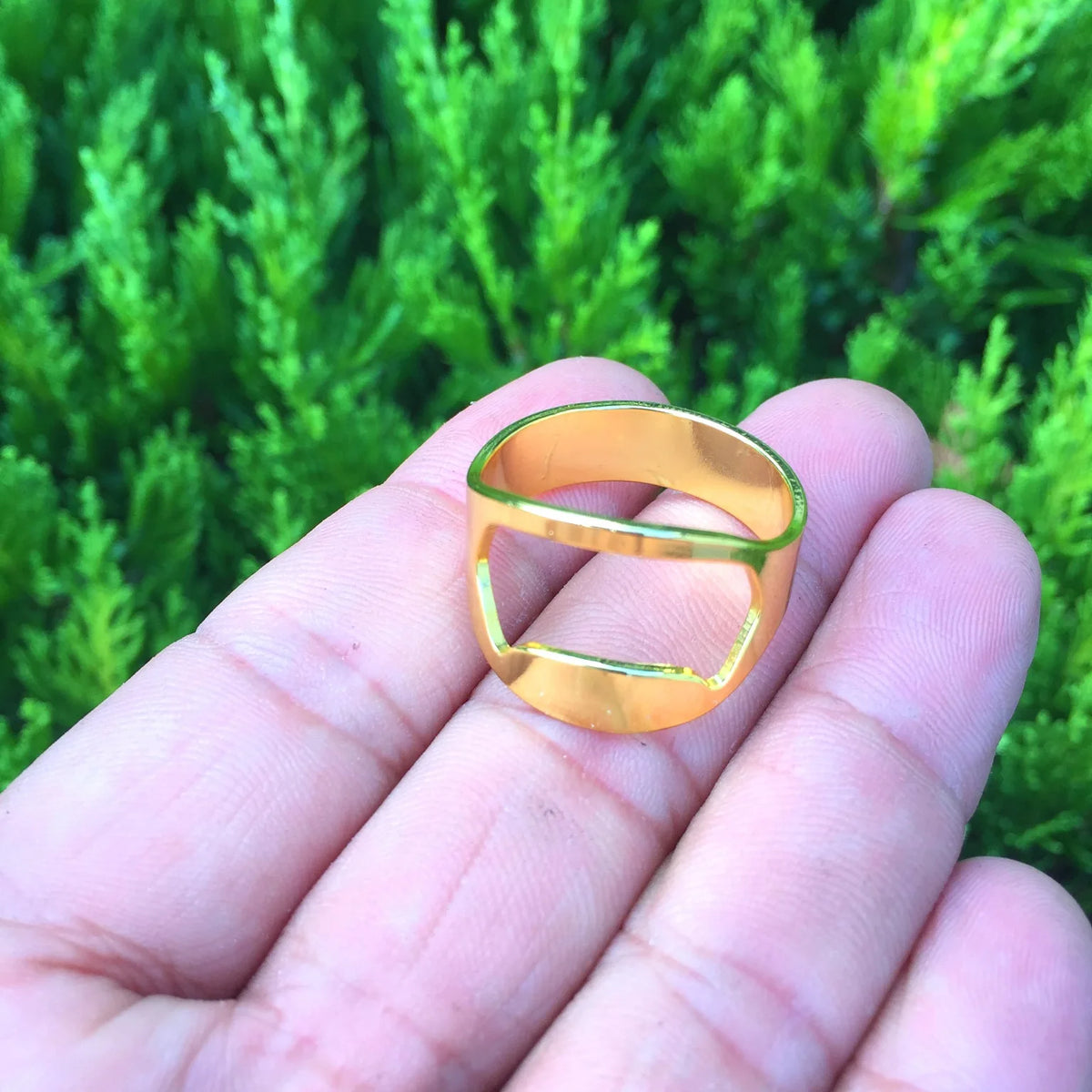 Stainless Steel Finger Ring Bottle Opener – 1 or 3 Pack Bottle Opener Ring PLUSH Gold
