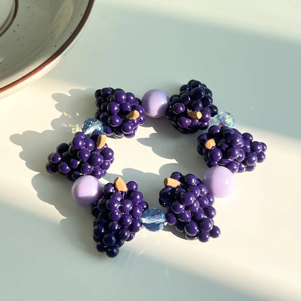 Resin Fruit Beaded Bracelet | Y2K Boho Summer Jewelry Beaded Bracelet PLUSH Style 4