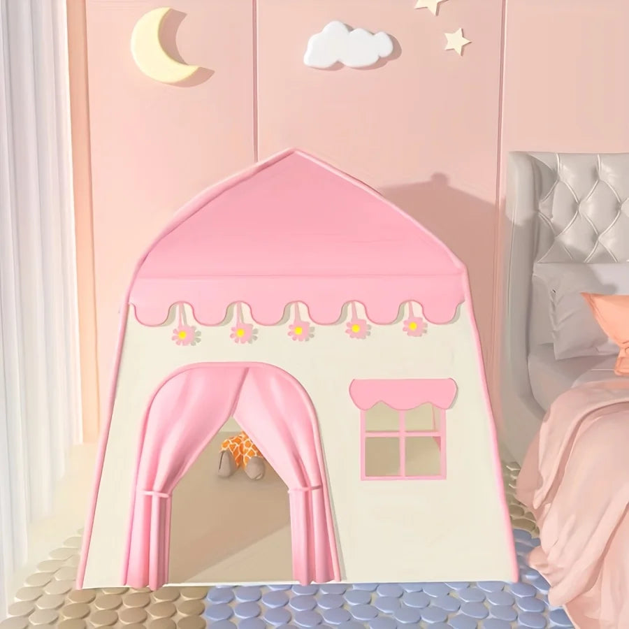 Pink Flower Princess Play Tent for Kids – Playhouse Decor Kids Play Tent PLUSH
