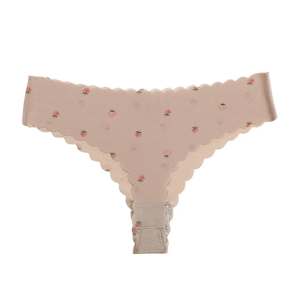 Women's Breathable Ice Silk Low-Rise Thong Panties | Traceless Women's Thong Panties PLUSH