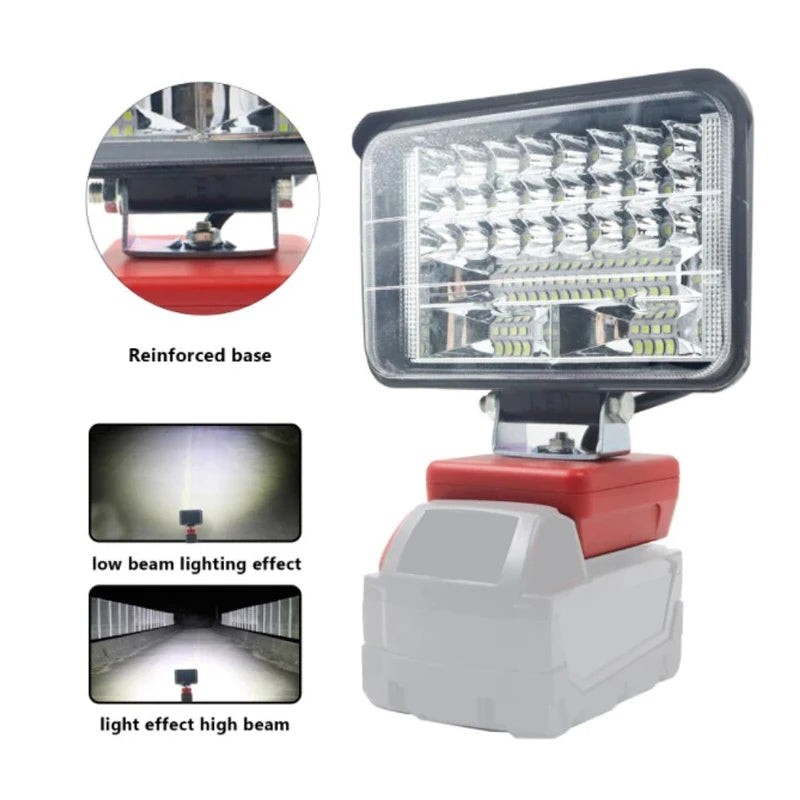 LED Work Light for Milwaukee M18 18V Battery | 3–8 Inch LED Work Light PLUSH