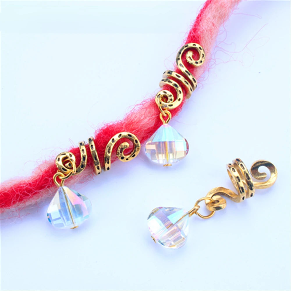 Alloy Shell Dreadlock Beads Hair Cuffs Rings & Clips – 5-10pcs Dreadlock Hair Beads PLUSH 5 pcs NO.26
