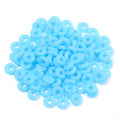 100pcs Multicolor Silicone Stopper O-Rings DIY Jewelry Spacers Jewelry Findings PLUSH blue 6mm 100pcs