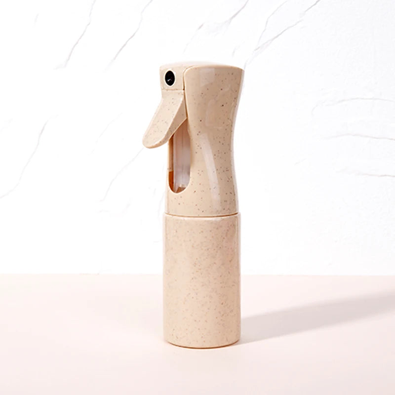 150ml Wheat Straw Fine Mist Spray Bottle – Refillable Hair Salon Hair Salon Spray Bottle PLUSH Beige