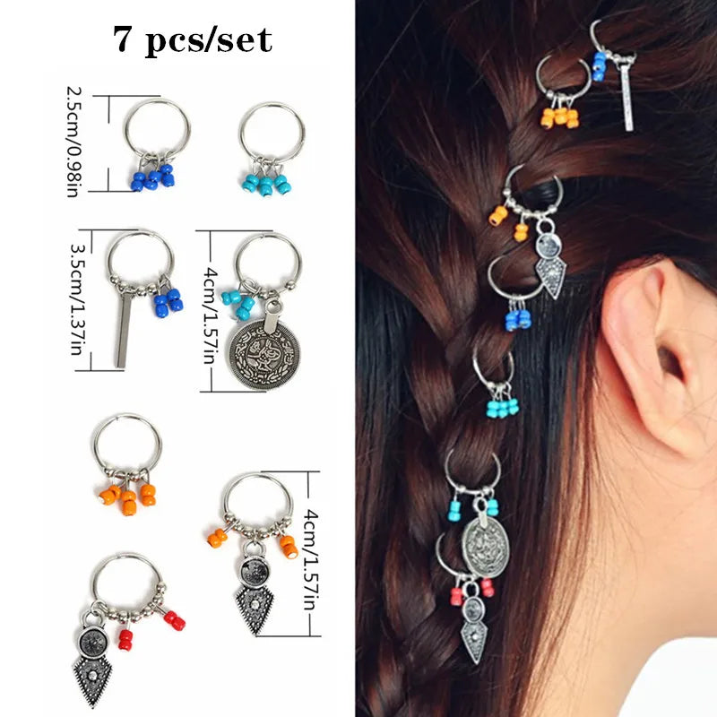 Alloy Shell Dreadlock Beads Hair Cuffs Rings & Clips – 5-10pcs Dreadlock Hair Beads PLUSH