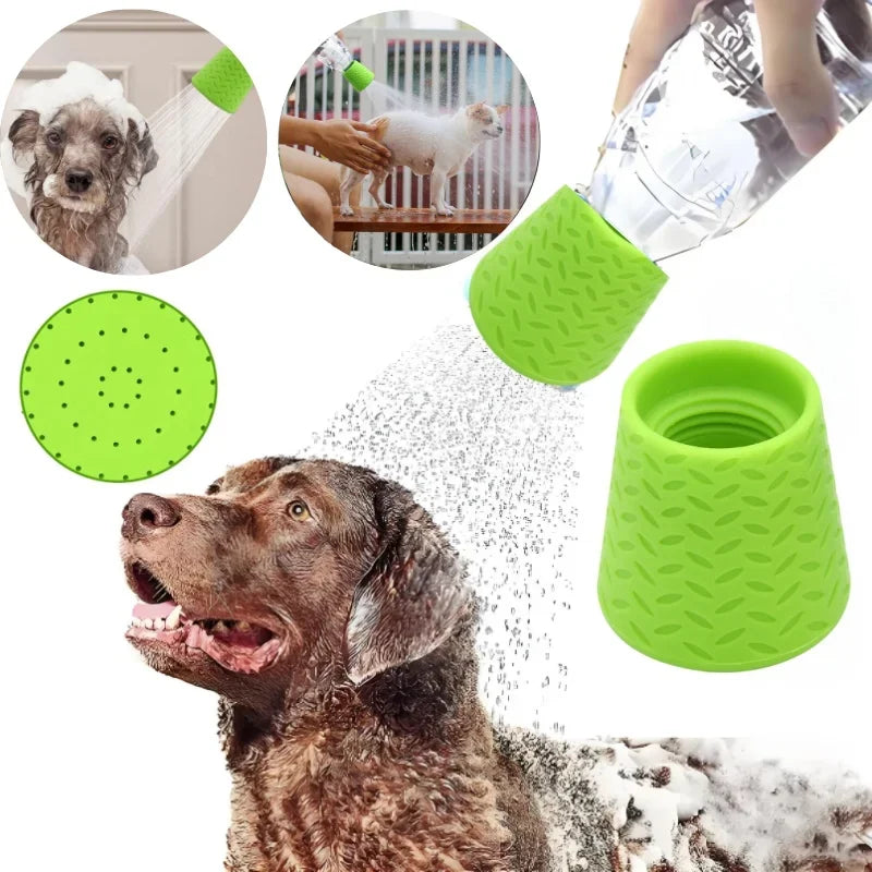Portable Silicone Shower Head Bottle Attachment – Dogs & Kids Portable Shower Attachment PLUSH