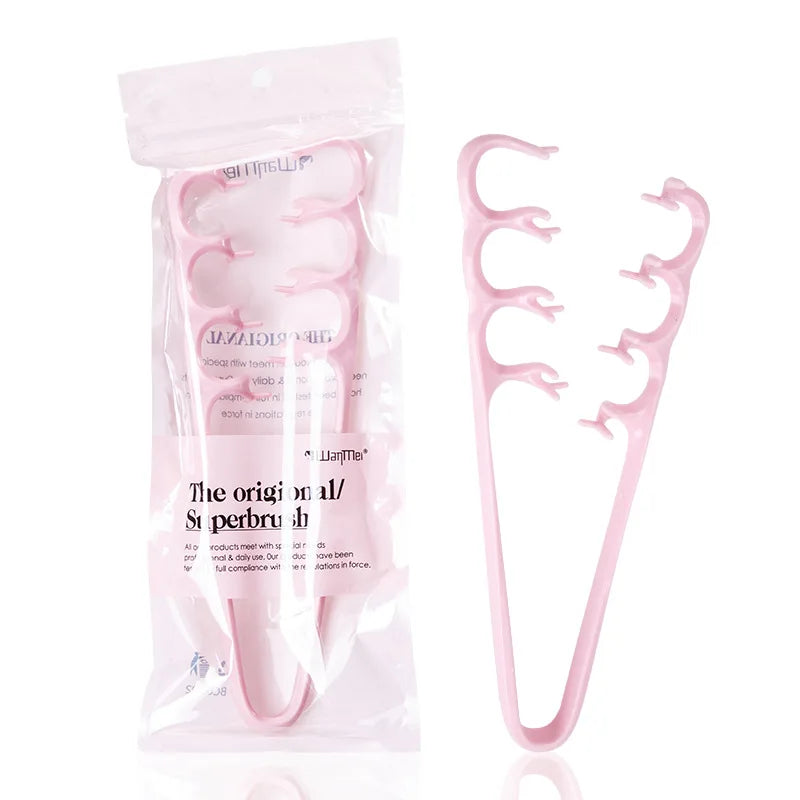 Fluffy Hair Root Volumizing Styling Comb – Men & Women Hair Styling Comb PLUSH Pink opp bag